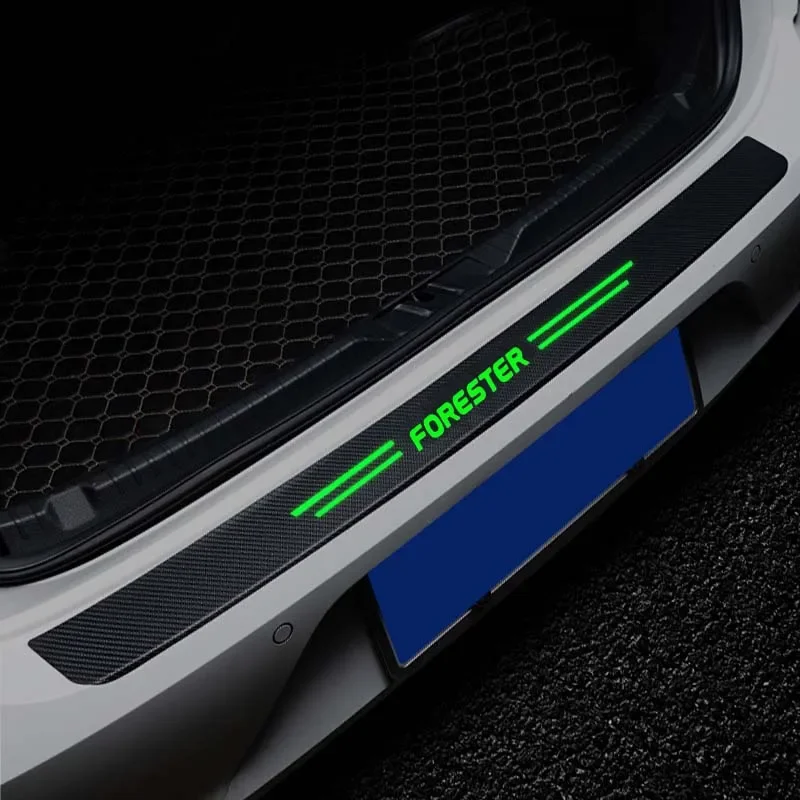 Светящиеся наклейки на дверь автомобиля для Subaru FORESTER пороги Sill защитная пленка с