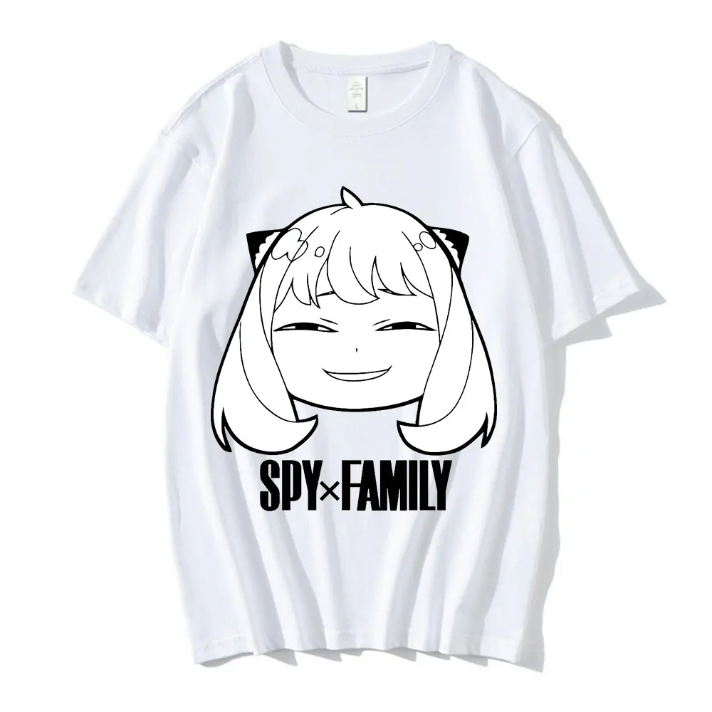 

Anime Spy X Family Anya Forger Cosplay Graphics T-Shirt Manga Short Sleeve T-shirts Oversized Unisex Summer Man Cotton Tee Shirt