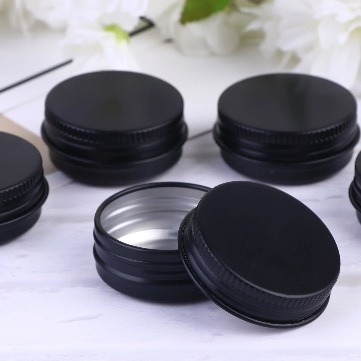 

Tin Pot Balm Box Containers Lip Container Jar Cleanser Aluminum Pocket Beads Can Jewelry Cosmeticmetal Makeup Face Soap Travel