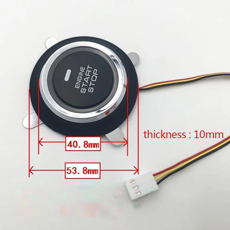 Горячая Распродажа 1 Pc 12V авто Замена автомобиля двигатель старт стоп кнопка