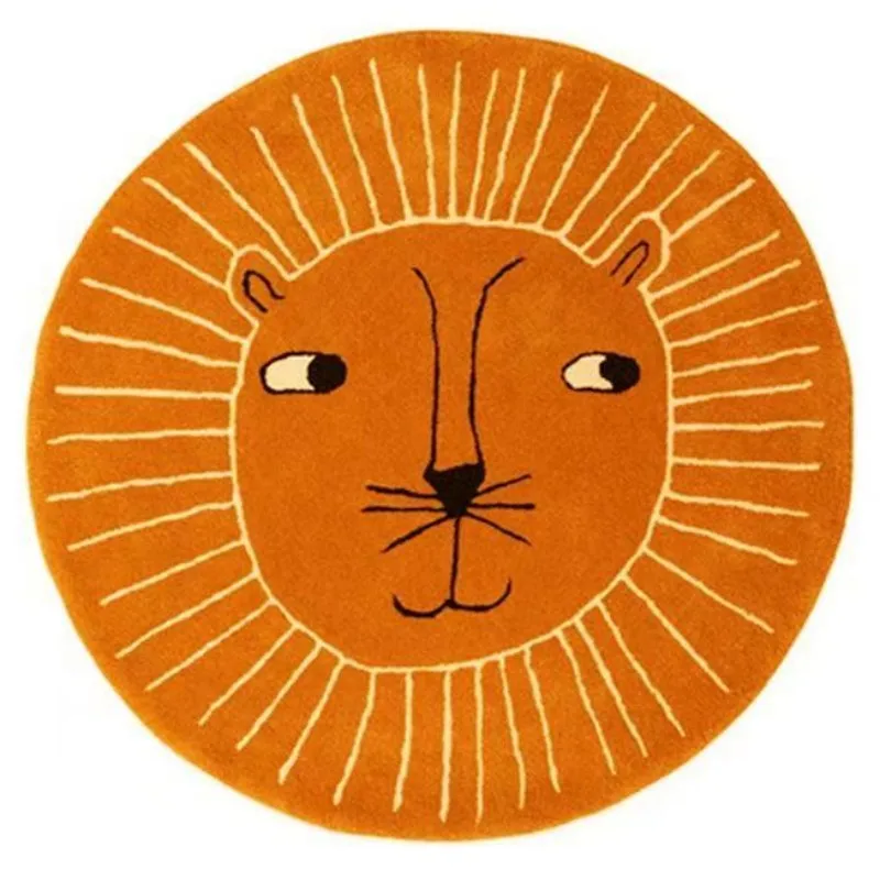 

Детский круглый плюшевый коврик