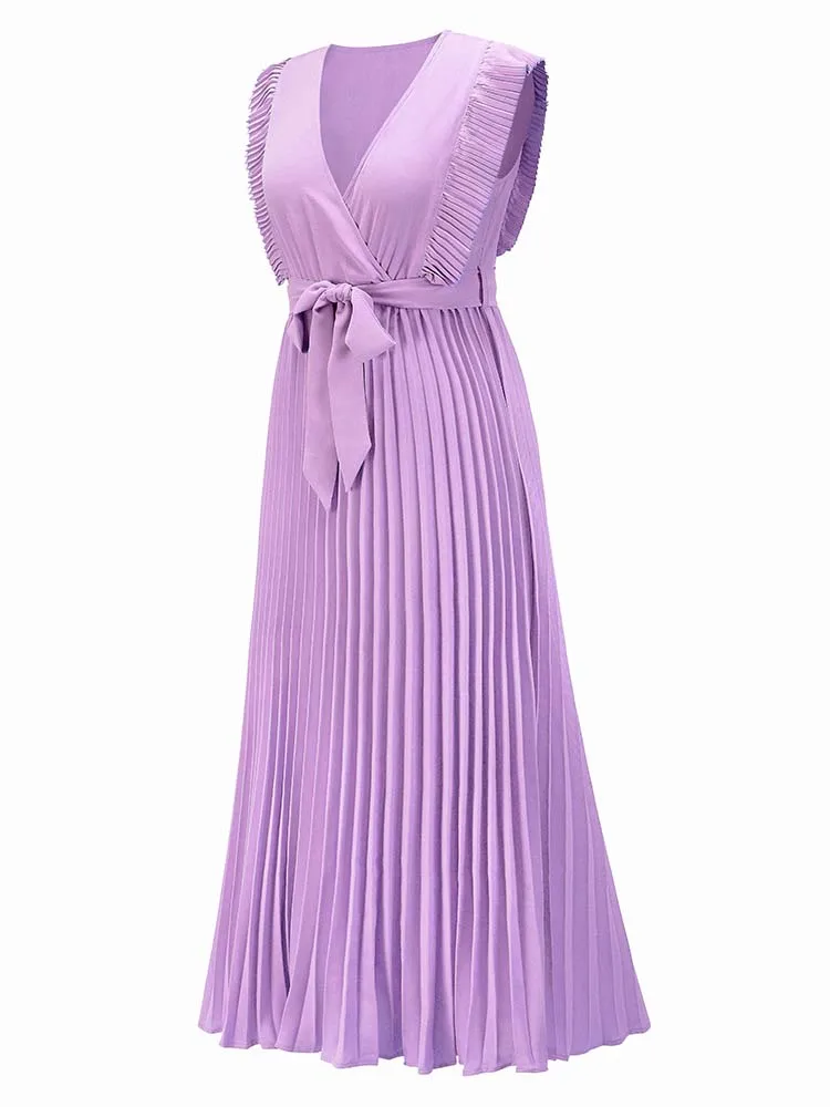 Женское пляжное платье в европейском стиле элегантное модное Плиссированное