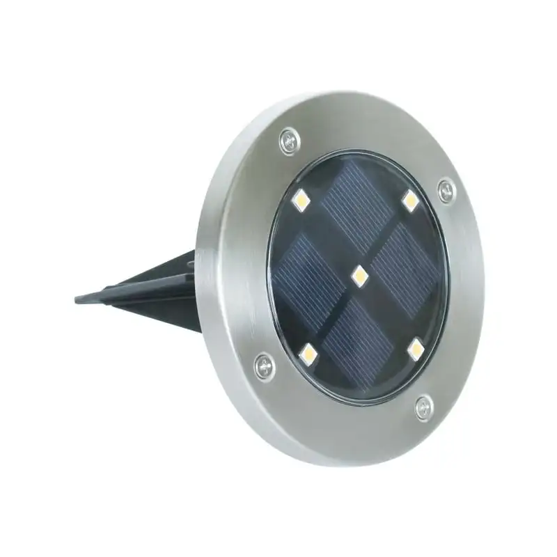 

Powered Stainless Steel LED Landscape Disc Lights, 12 Lumens (4 Count)