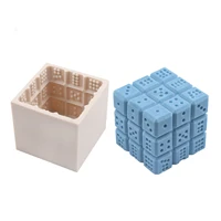 dice candle molds 3d dice clay wax soap candle making molds home diy supplies 3d square bubble mold candle soap mold diy