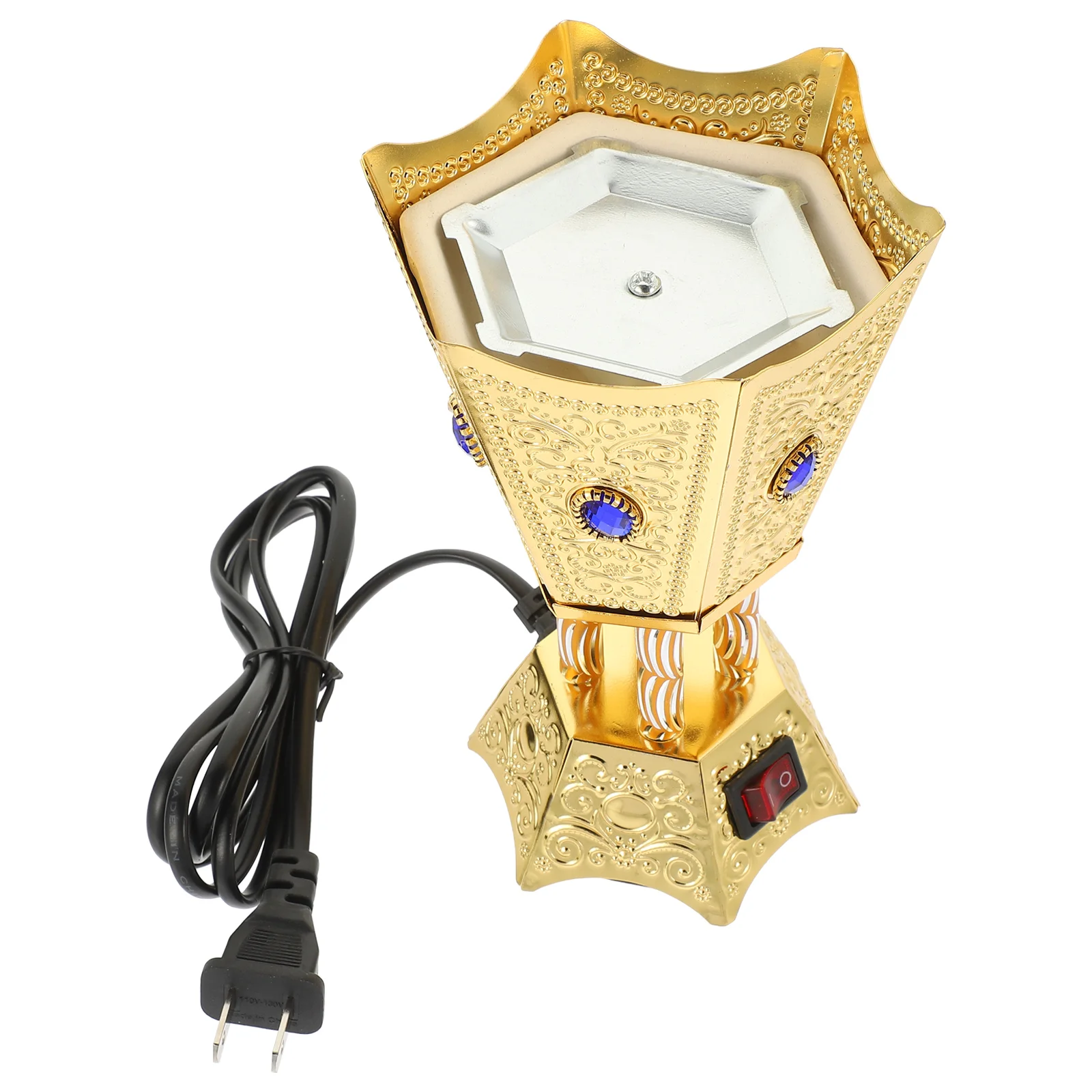 

Eid Mubarak Incense Burner Holder Electric Middle East Style Vintage Arab Ramadan Mubarak Incense Holders Decorative Incense