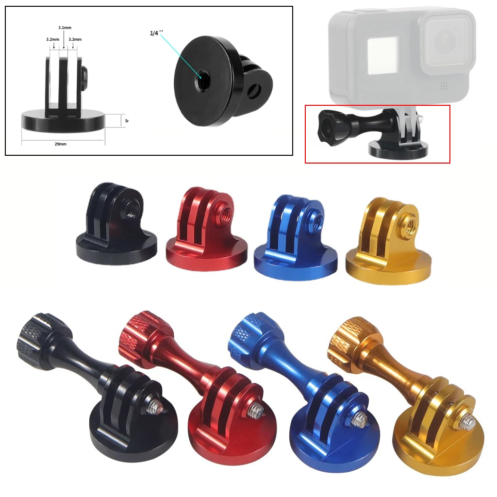 

Mini Tripod Mount Extension Bike Connector Holder Adapter Fixed Seat Base for 11 10 9 8 Insta360 Yi Camera Osmo Action