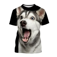 unisex 2022 fashion animal siberian husky 3d print pet mens t shirt personality cute dog creative summer short sleeves