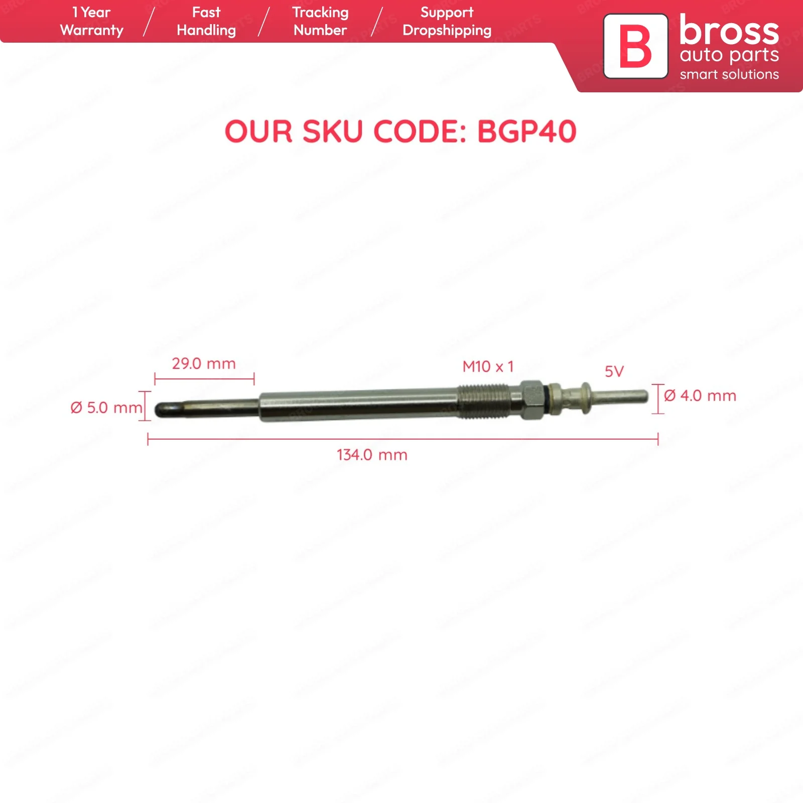 Bross автозапчасти BGP40 1 шт. нагреватель свечение заглушки GX2135 0 100 266 003 GE103 для BMW 7