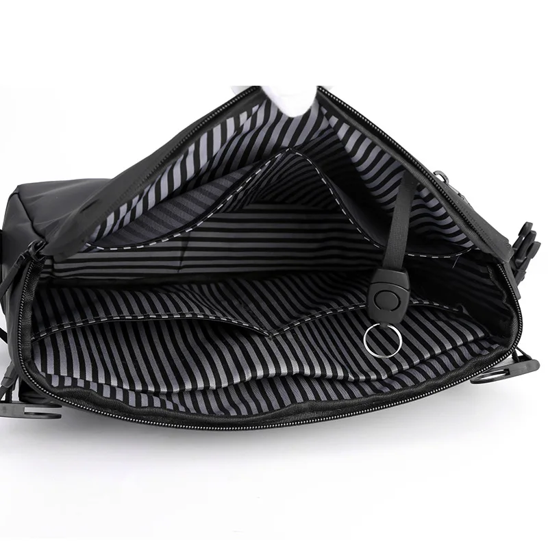 Messenger Bag Fashion PU Large Capacity Waterproof Simple One Shoulder Oblique Span Bag Solid Color Leisure Business Travel