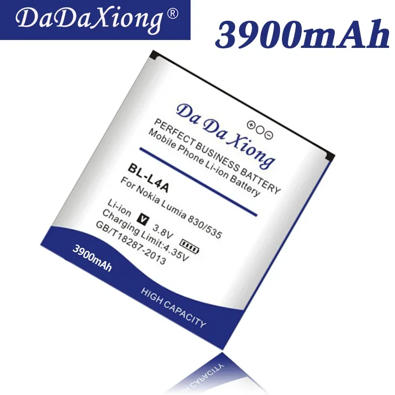 DaDaXiong 3900 мАч BL-L4A BV-L4A BLL4A для Nokia 830 RM984 Lumia 535 RM-1090 RM-1089 аккумулятор телефона