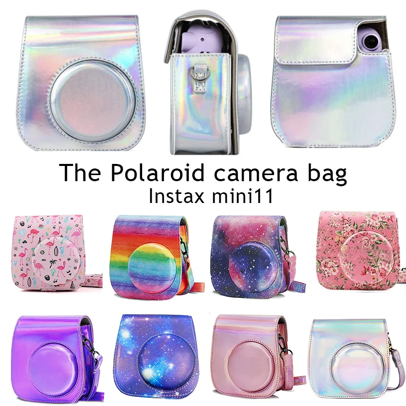 

PU Leather Instant Camera Bag Carry Bag Cover Camera Bag Anti-drop Anti-scratch Protective Film Camera Case For Instax Mini11