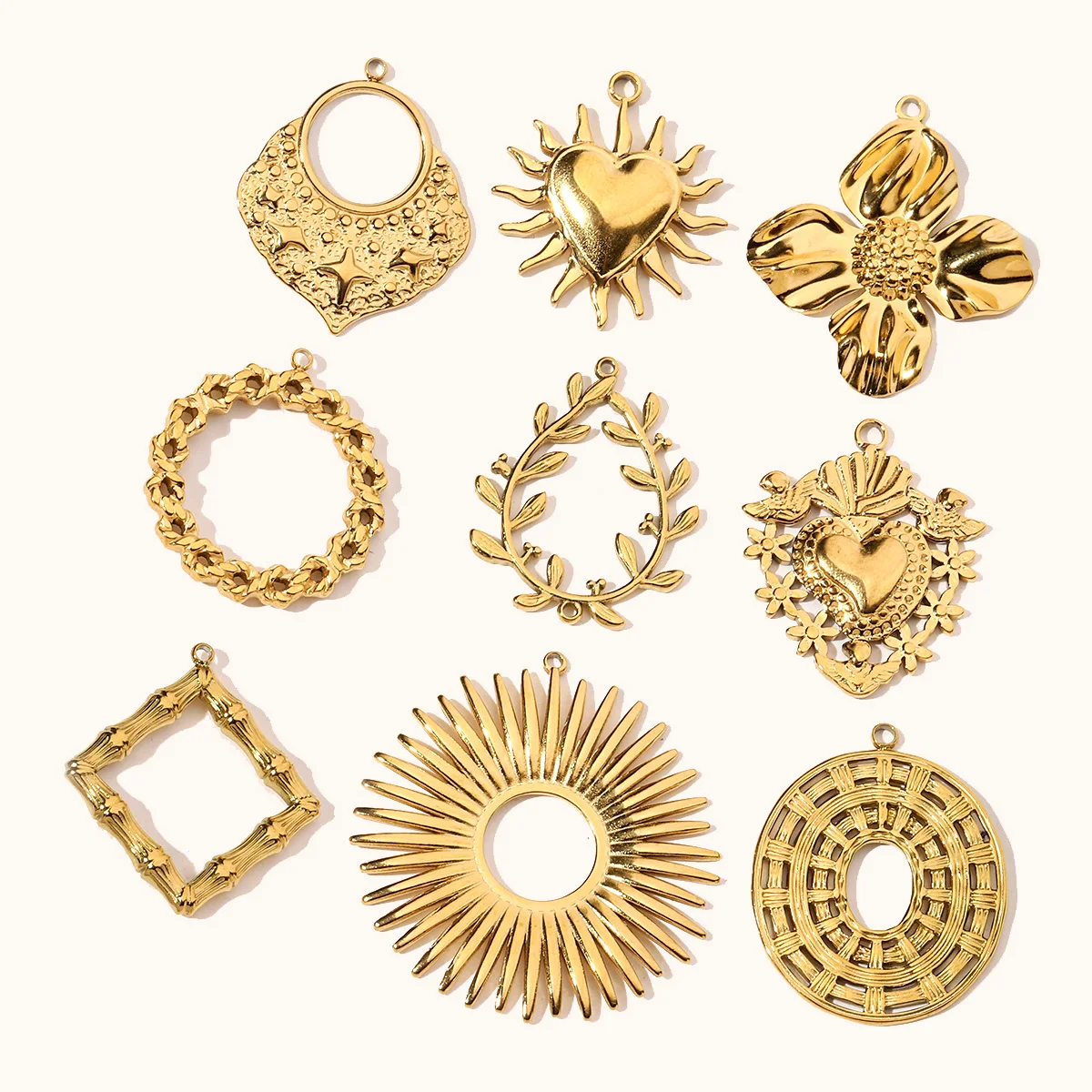 3 шт./лот ретро венок из нержавеющей стали любовь сделай сам подвески клевер