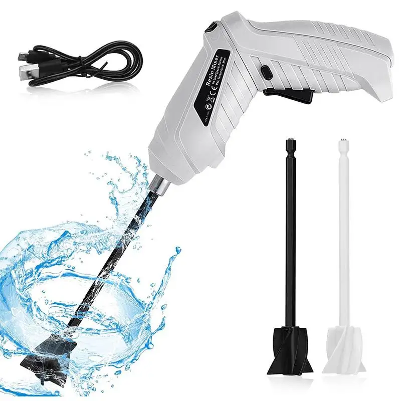 

Epoxy Resin Mixer Handheld Rechargeable Resin Stirrer For Tumblers Rechargeable Epoxy Mixer DIY Resin Molds Glazes And Paint