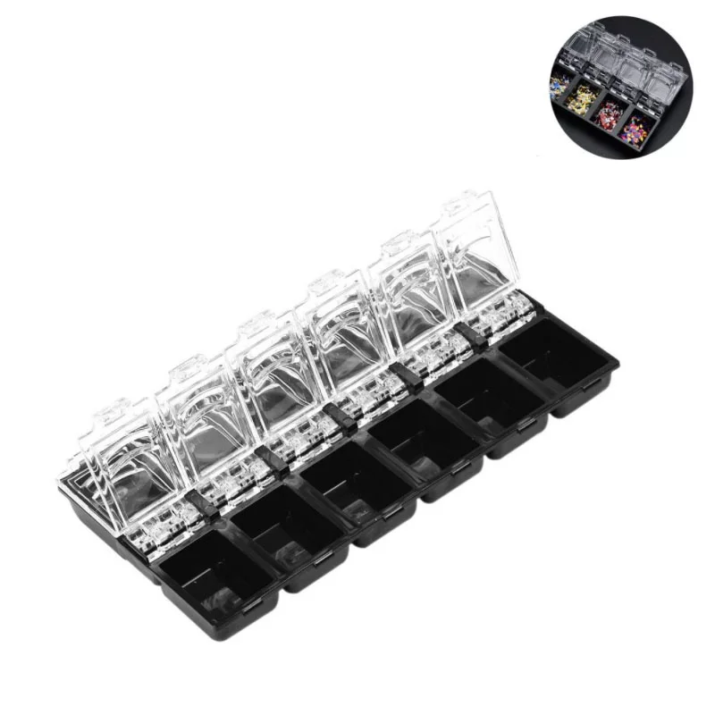 

Delysia King 12 grid nail jewelry storage box