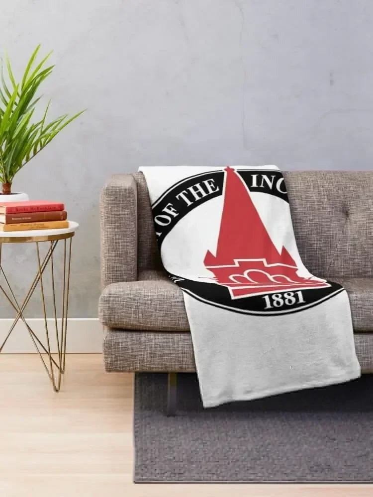 Одеяло Нейнованный университет Теплый плед на диване Мягкие клетчатые одеяла