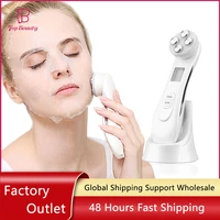 5 in 1 facial mesotherapy electroporation rf radio frequency led photon face lifting tighten wrinkle removal skin care massager