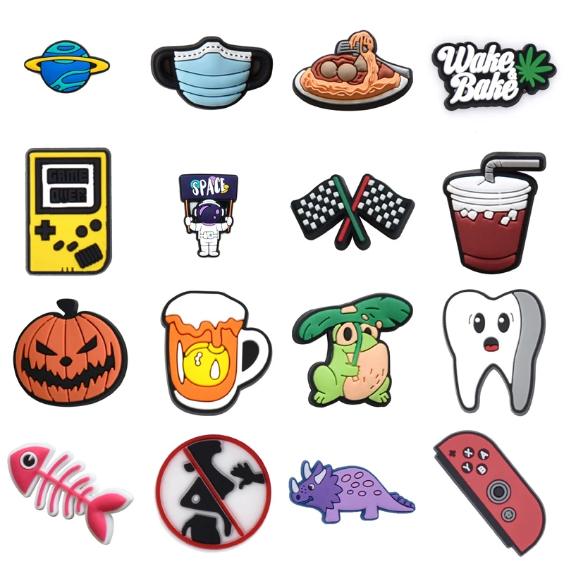 

Packs Shoe Charms Kids Girl Boy Shoes Accessories Women Charm Gifts Set Jeans Wholesale Bulk Men Decorations for Crocs Para Pins