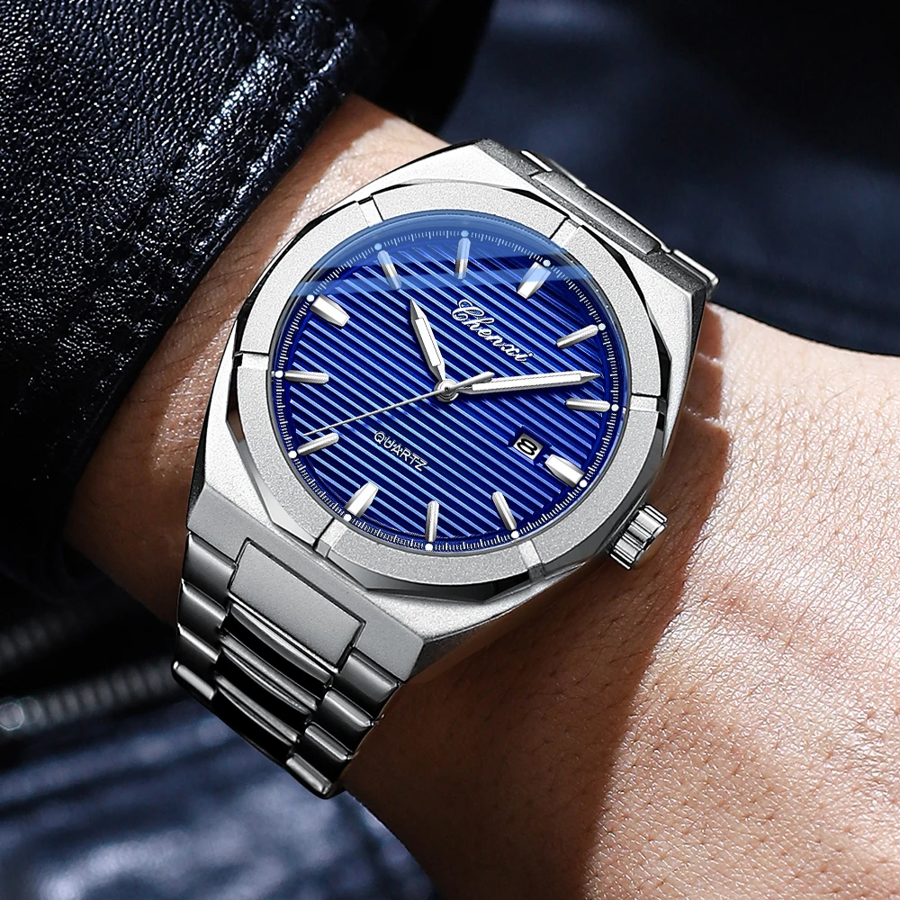 CHENXI спортивные кварцевые часы для мужчин лучший люксовый бренд светящиеся