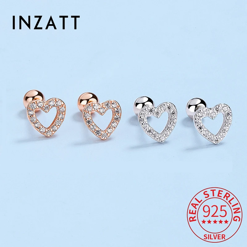 

Женские серьги-гвоздики из серебра 925 пробы с цирконом