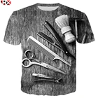 Футболка Мужскаяженская с коротким рукавом, Классическая Ретро-футболка с принтом 3D, стиль Харадзюку, S90, лето