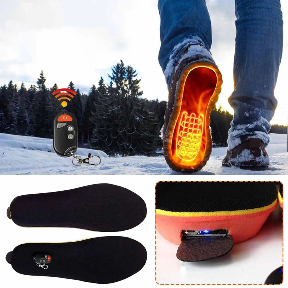 

Стельки с подогревом USB, перезаряжаемые электрические согревающие ножки для обуви, подогревающие стельки для улицы, спортивные стельки H1K8
