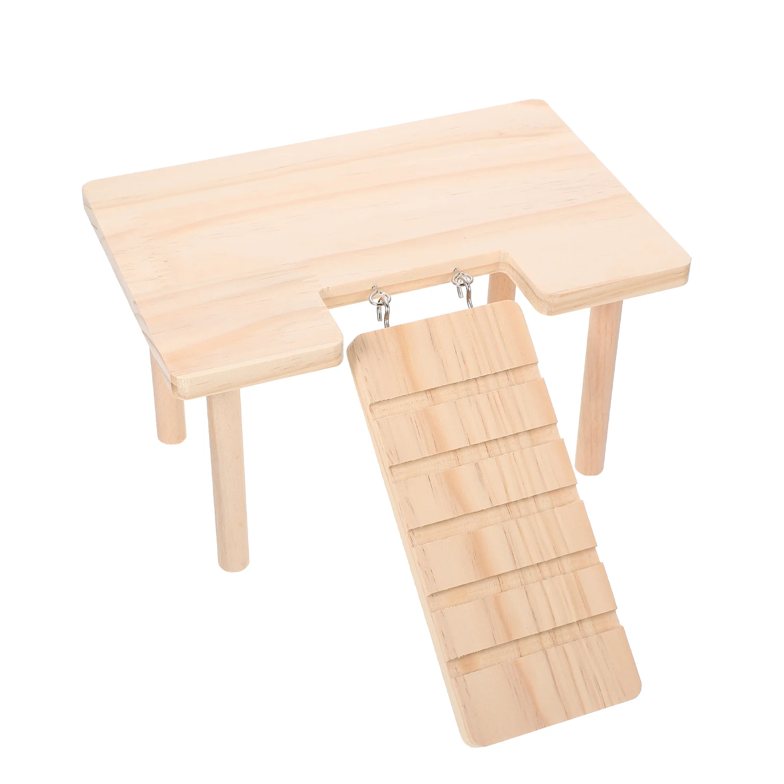 

Platform Hamster Wooden Reptile Toyfor Guinea Climbing Ladder Ramp Cage Tube Play Animals Basking Chinchilla Tortoise Toys Rat