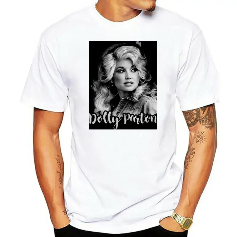 

Новая хлопковая Футболка Dolly Parton American Singer 100%