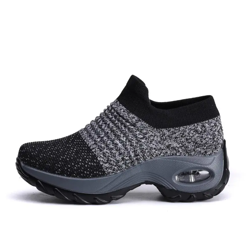 

thick sole wedge sole women's running shoes large size sneakers shoes sport women sports shoes woman 2022 racing items flat 1229