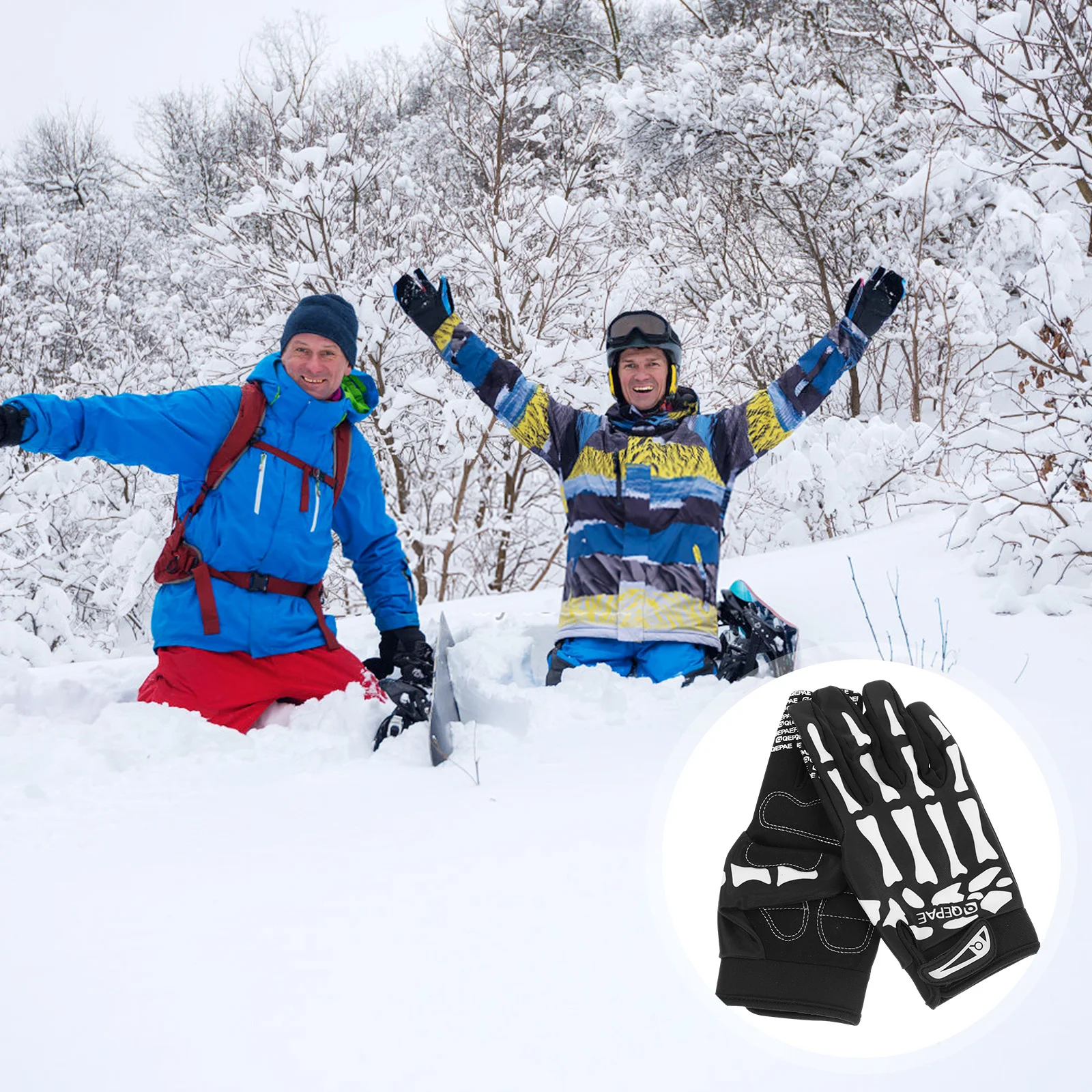 

1 Pair of Ridding Gloves Scary Finger Gloves Ghost Paw Gloves Portable Gloves for Men and Women White XL