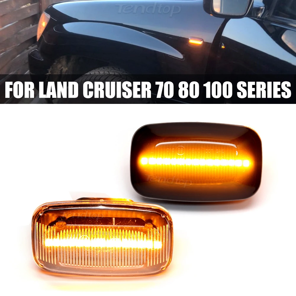 

Dynamic Blinker Led Side Marker Light Sequential Turn Signal Lamp Indicator For Toyota Land Cruiser Landcruiser 70 80 100 Series