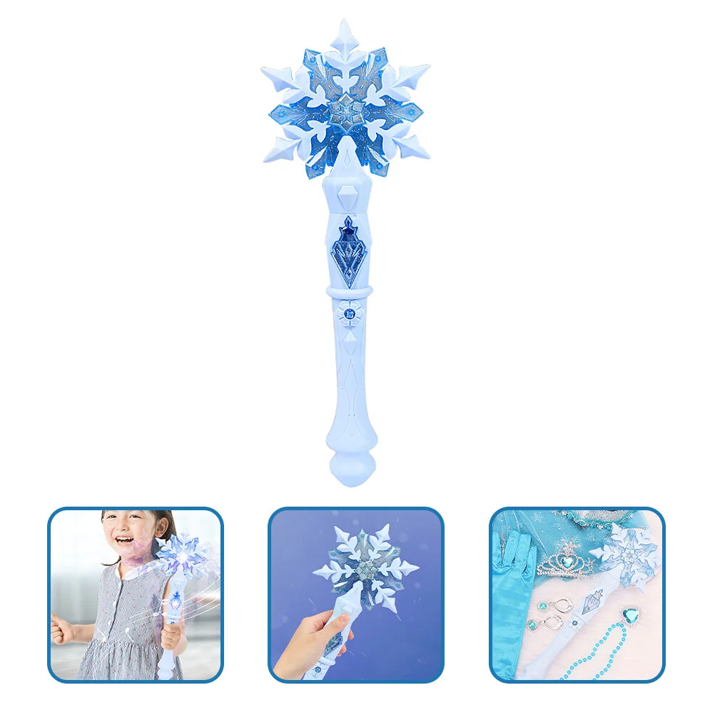 

Wand Snowflake Up Light Princess Toy Party Birthday Wands Toys Glow Supplies Girls Kids Cosplay Led Glowing Costume Christmas