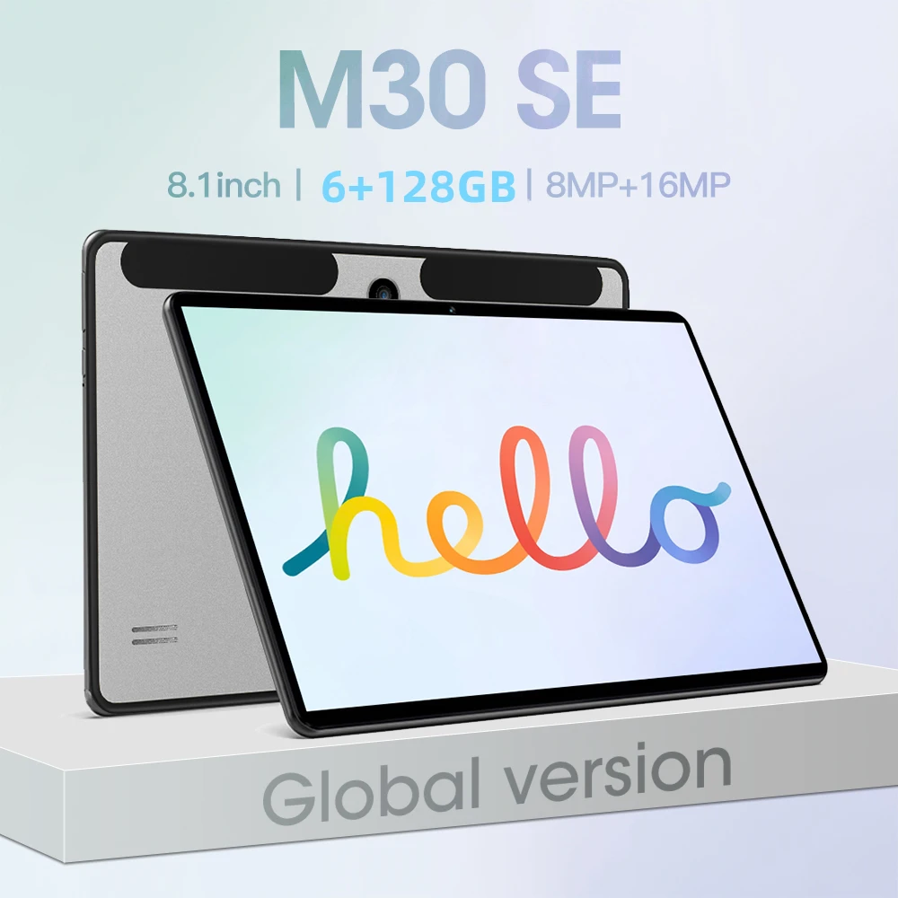 M30 SE 5G Tablets PC 6GB 128GB Laptop 6000mAh Network Google Play WPS GPS Wifi Android 10 Global Firmware 8.1 Inch Tablet Pad