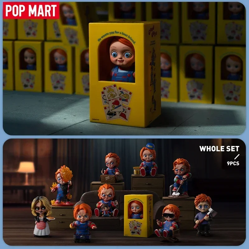 Фото POP MART Chucky Franchise Series: Модные коллекционные игрушки-сюрпризы, загадочные фигурки, милые модели, подарок на день рождения №2