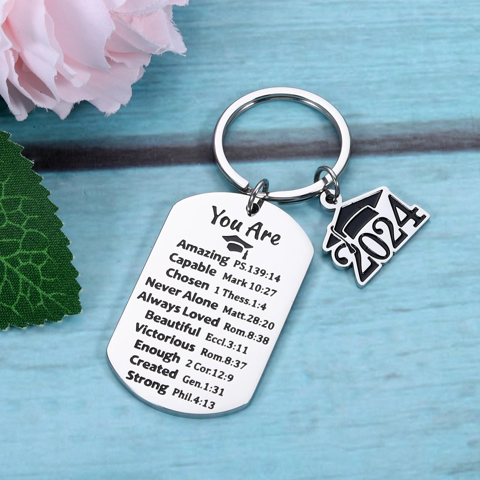 Брелок для ключей с цитатами из Библии