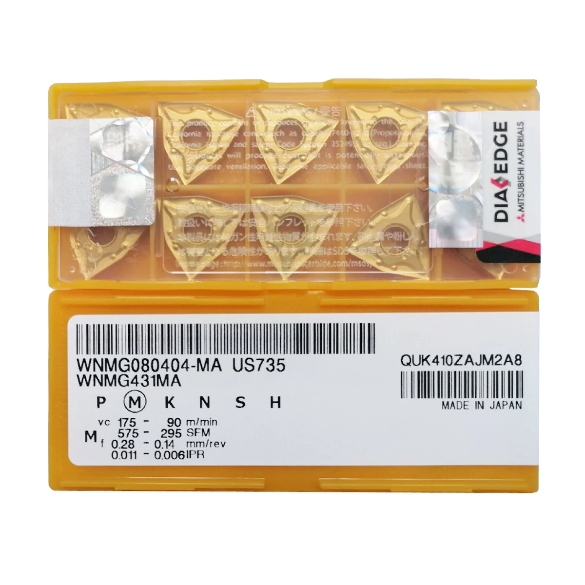 

WNMG080404-MA WNMG080408-MA WNMG080412-MA USD735 WNMG080408-MM MC7025 WNMG080412-MM MC7025 Original JAPAN Blade Carbide Inserts