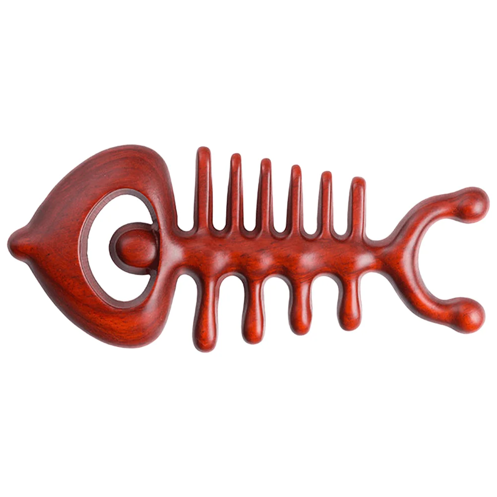 

Массажер для тела, креативная расческа в форме рыбьей кости, ручная расческа в форме кости