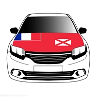 azerbaijan flag car hood cover 3 3x5ft 100polyester