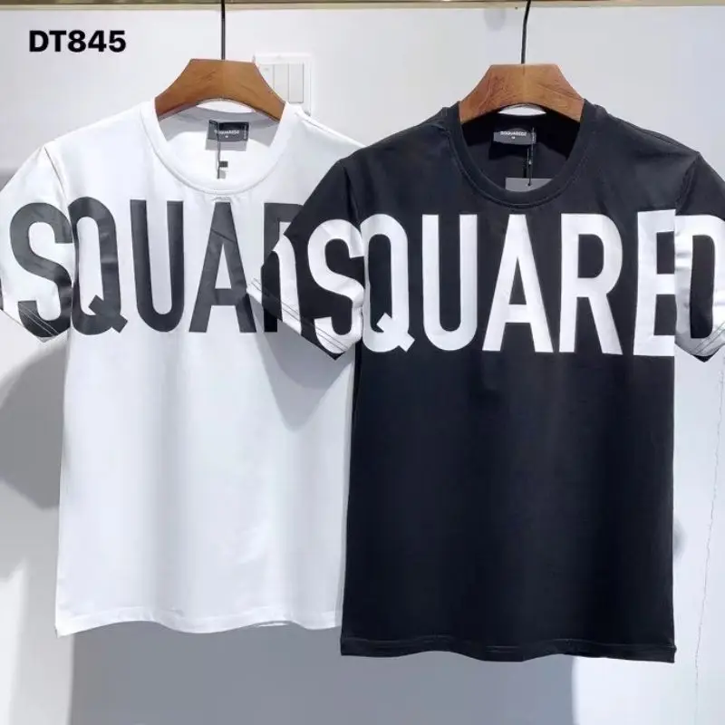

Dsquared2 трендовая Повседневная рубашка с буквенным принтом Футболка с круглым вырезом Топ DT845