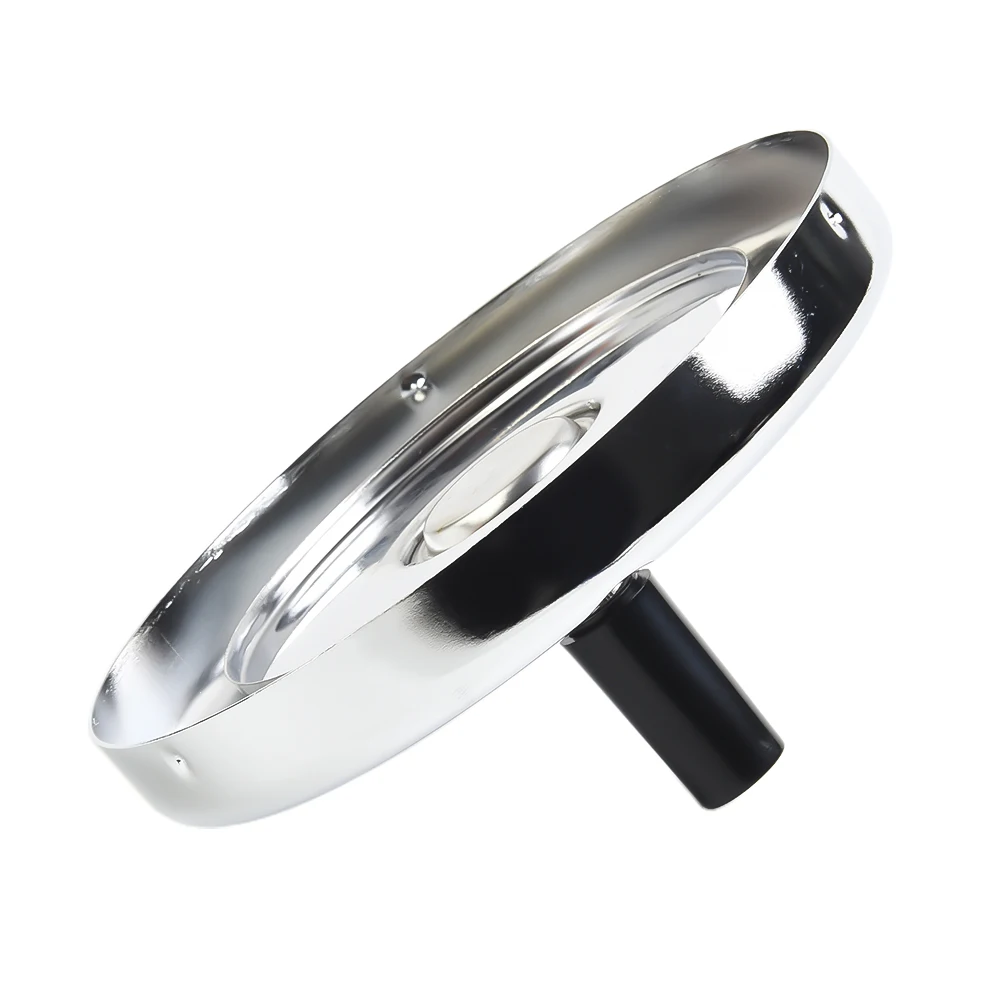 

Metal Rotating Ashtray, XXL Size, Black Chrome Finish, Modern and Elegant, Suitable for Indoor and Outdoor Use