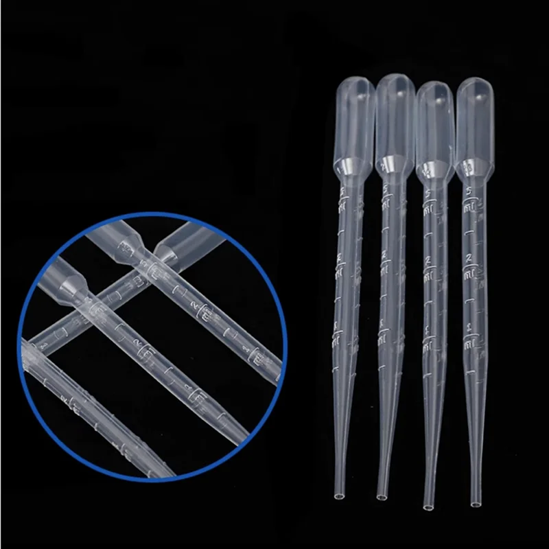 100 шт. 500 пластиковые пипетки для лаборатории 1 мл 2 3 5 10