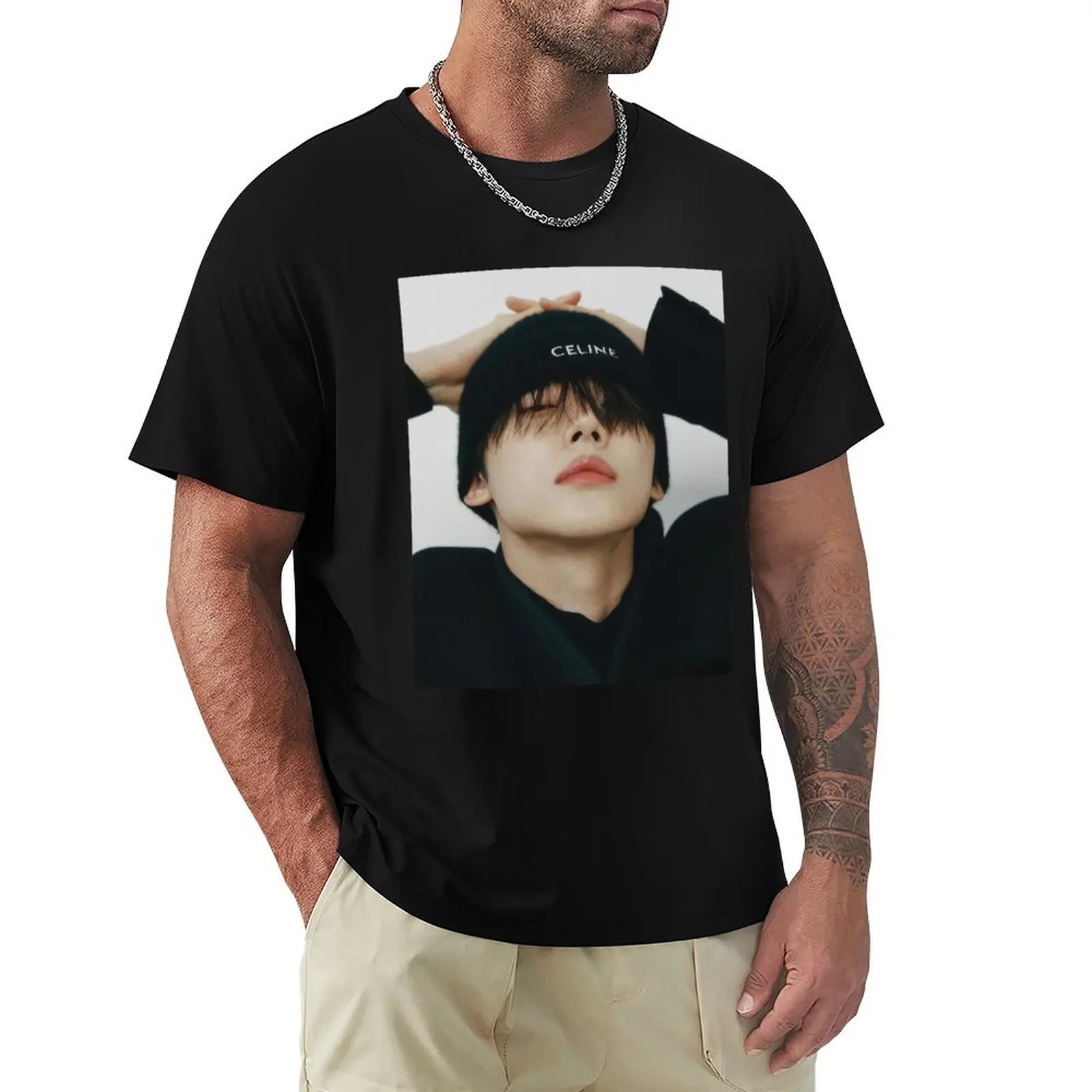 TXT Yeonjun футболка мужская рубашка на заказ винтажные мужские футболки