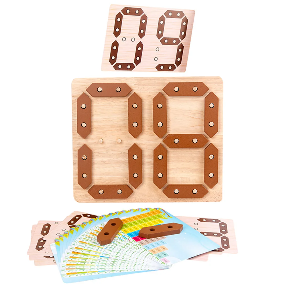 

1 Set Wooden Number Cognitive Toys Kids Math Learning Toys Educational Plaything
