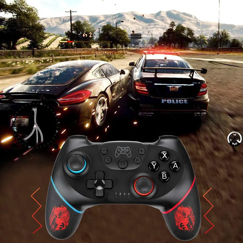 

Switch Wireless Bluetooth Game Console Handle, With Dual Motor Vibration 6 Axes, Wake-Up Function, Compatible With Switch Host