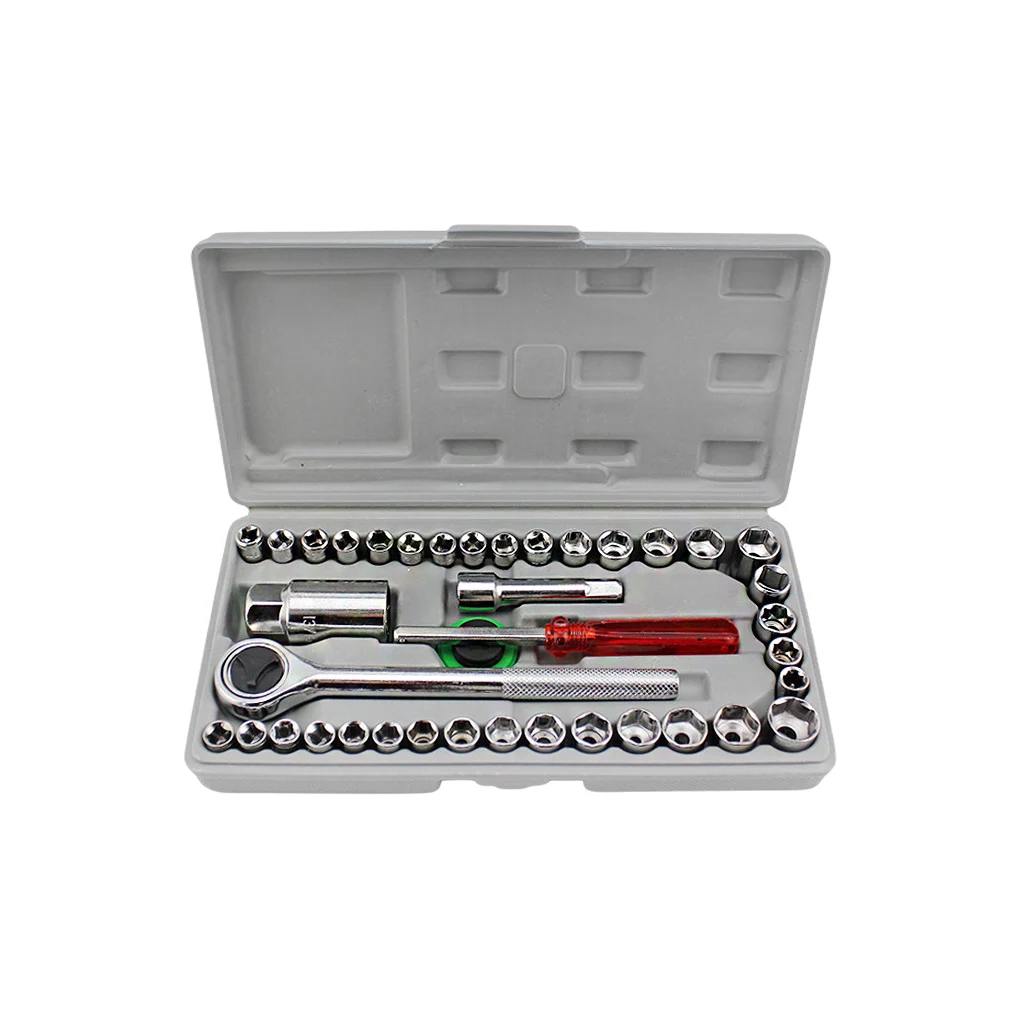 

Pack of 40 Car Tool Repair Wrench Kit Carbon Steel Ratchet