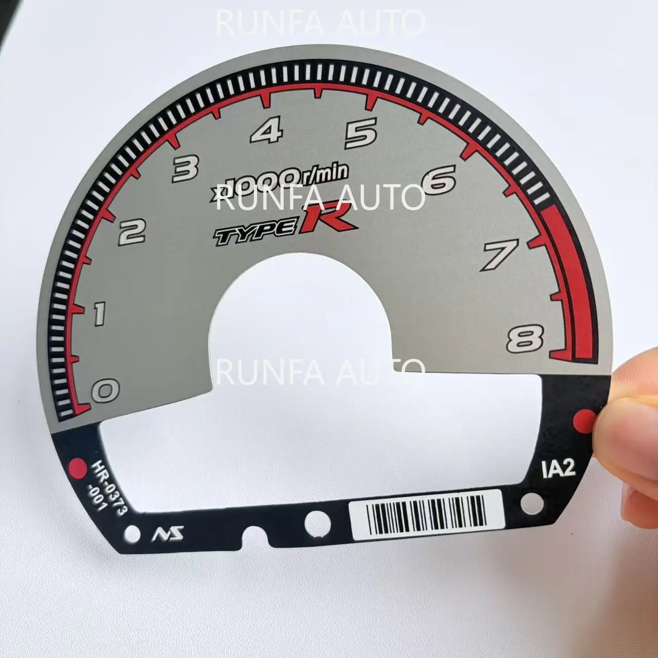 Циферблат тахометра для Honda Civic EX, EX-L, LX, LX-S, DX, DX-VP, Hybrid Type-R в стиле MUGEN (art.: 3920dc0929ebe) - 3920dc0929ebe