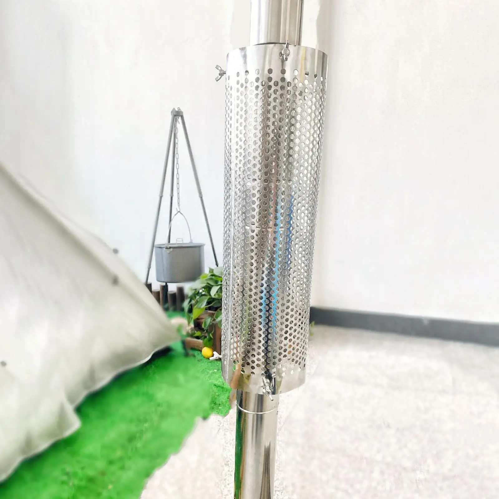 

Противоожоговая Крышка для дымохода из нержавеющей стали, аксессуары для деревянных плит, более быстрое рассеивание тепла, протектор трубк...