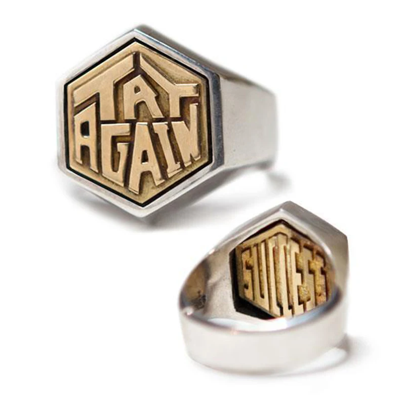 New Handmade Original Opening Ring Personality Inspirational Index Finger Men Wide Inspiration Trend Domineering Jewelry |