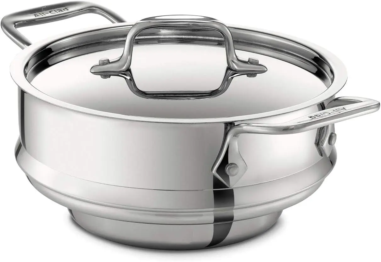 

Stainless Steel All-Purpose Steamer with Lid Cookware, Silver Papel para freidora de aire Airfryer wegwerpbakjes Stainless steel