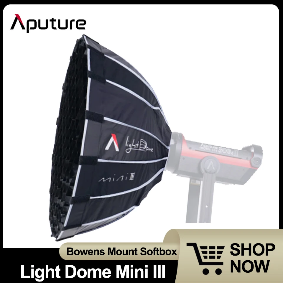 

Aputure Light Dome Mini III Circular Bowens Mount Softbox Foldable Quick-setup Compatible with Aputure Light Storm Series