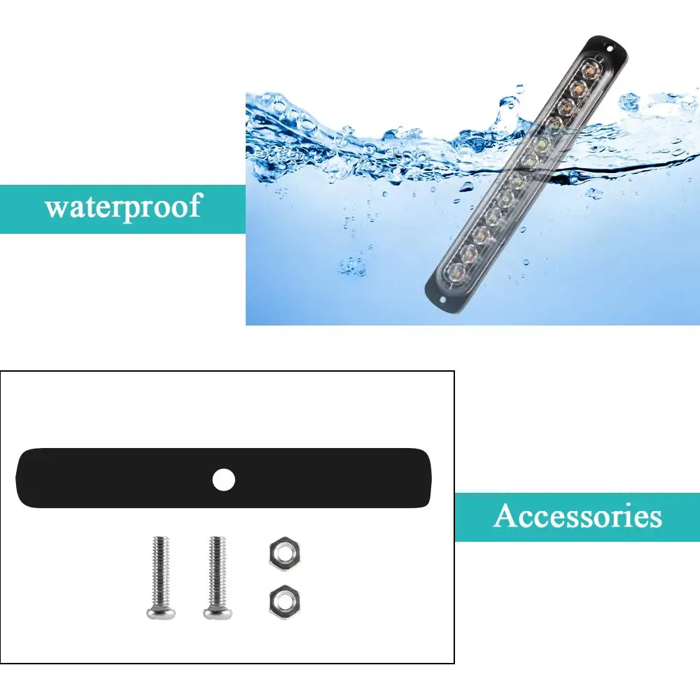 Аварийное стробоскопическое освещение предупреждающие огни опасности 12 цветов